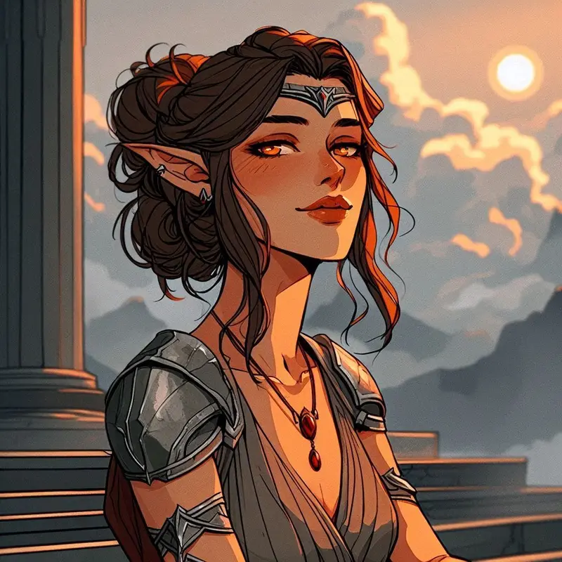 Fantasy Elf Warrior Portrait