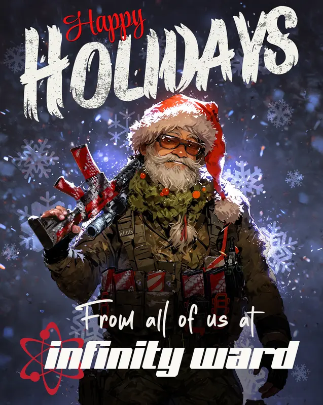 Festive Santa Soldier Illustration