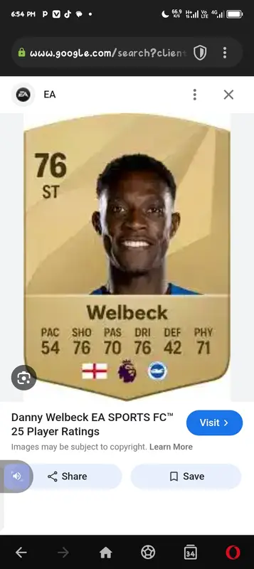 FIFA Player Card Welbeck