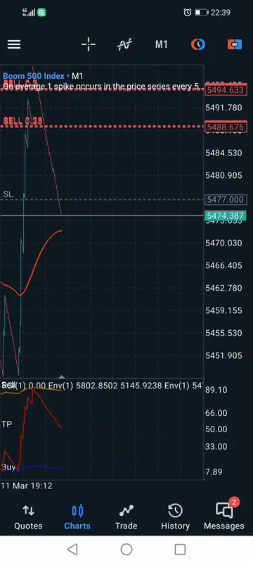 Financial Trading App Interface