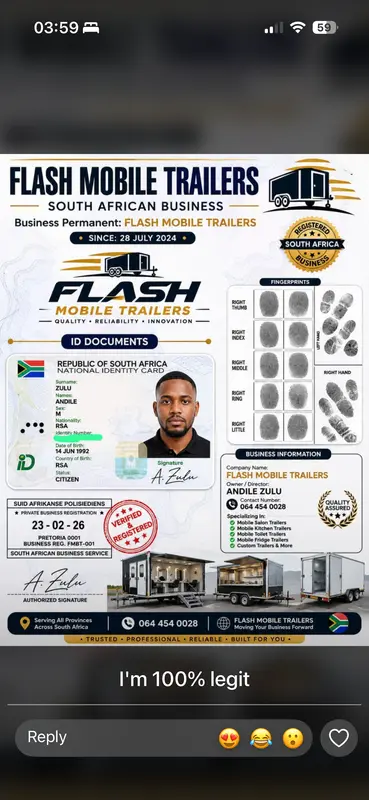 Flash Mobile Trailers Business Advertisement