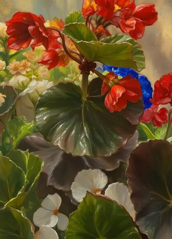 Floral Painting With Vibrant Colors