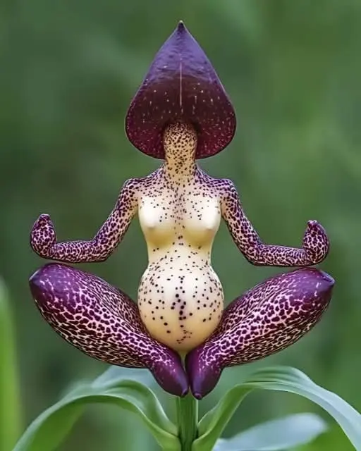 Flower Meditating In Nature