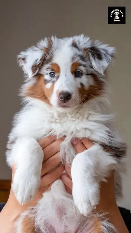 Fluffy Puppy Portrait Held