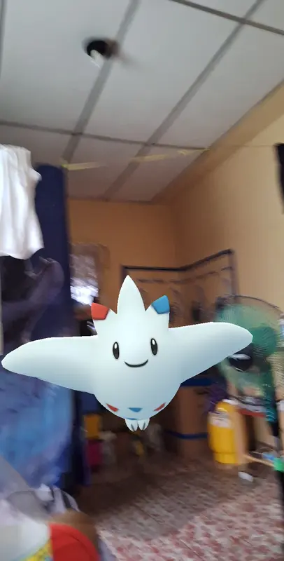 Flying Cartoon Creature Indoors