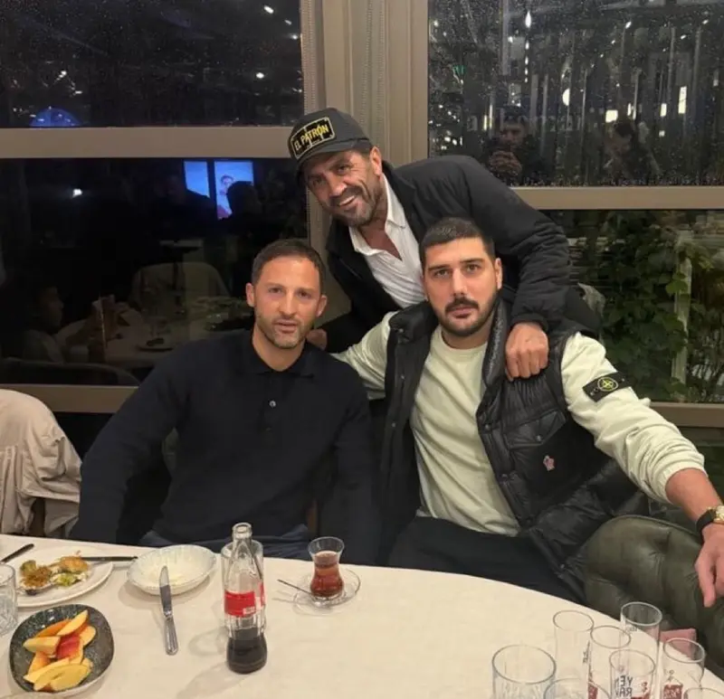 Friends Gathering, Portrait At Table