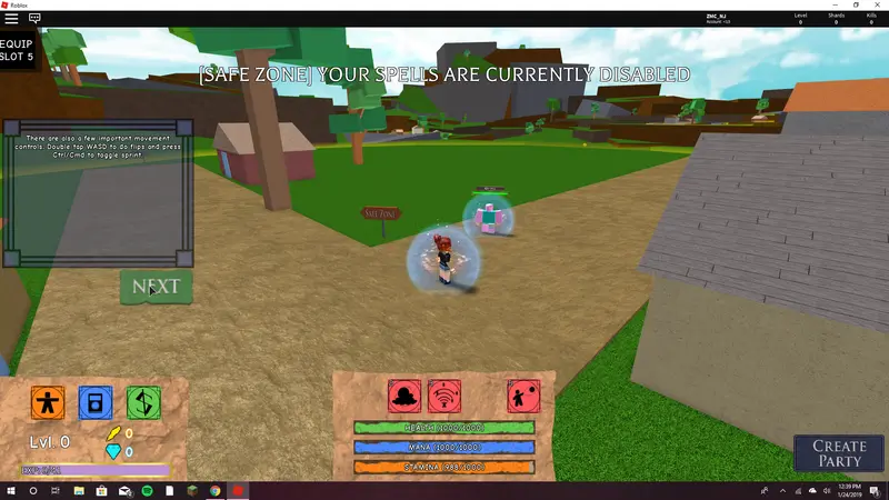 Game Interface Village Setting