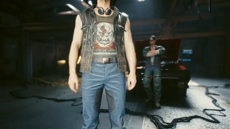 Garage Scene With Figures