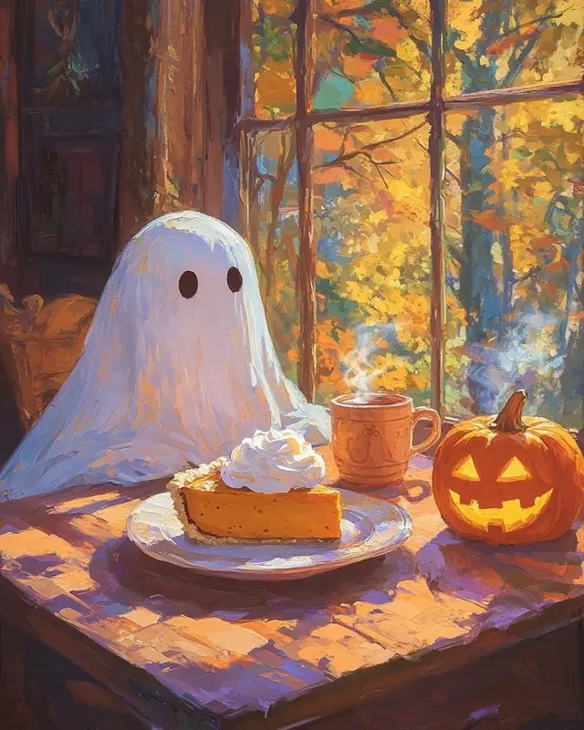 Ghost Autumn Tea Time