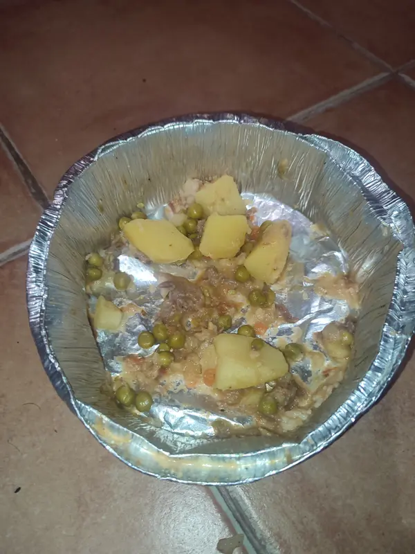 Half-eaten Meal In Foil