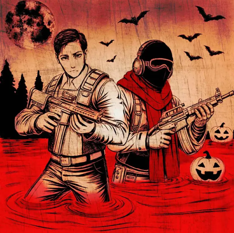 Halloween Themed Armed Duo