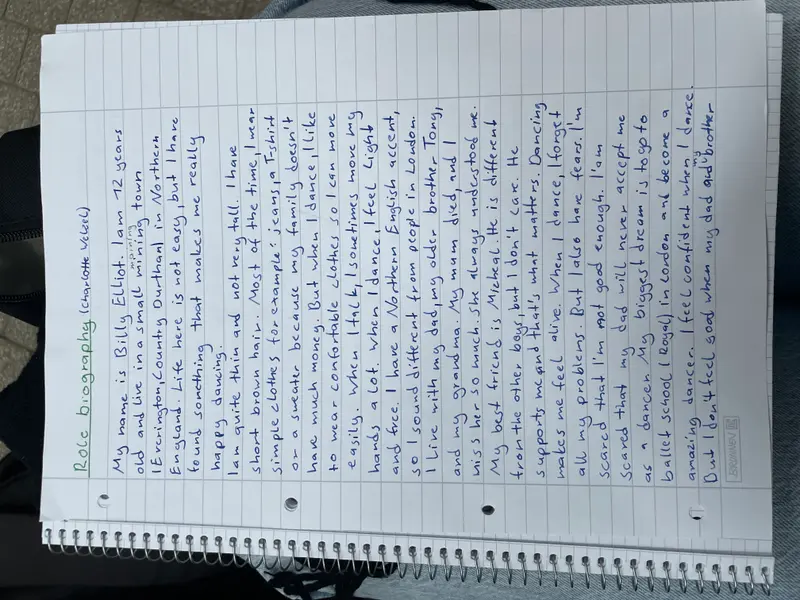 Handwritten Character Letter Notes