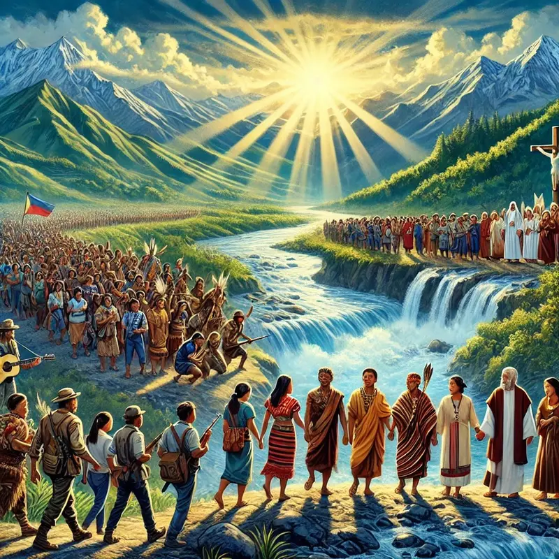 Harmonious Gathering By River