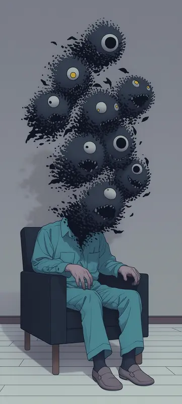 Headless Person With Creatures