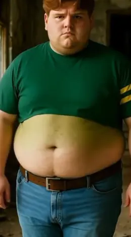 Heavy Set Person In Ruin