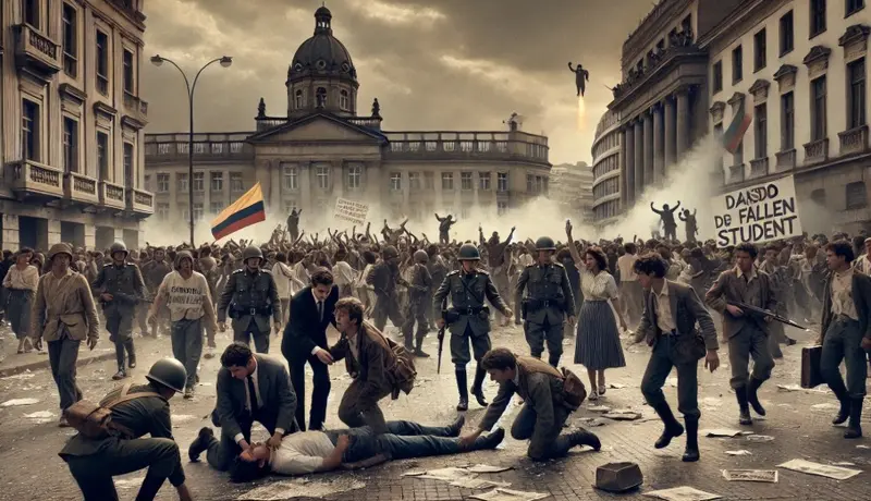 Historical Protest With Surreal Element