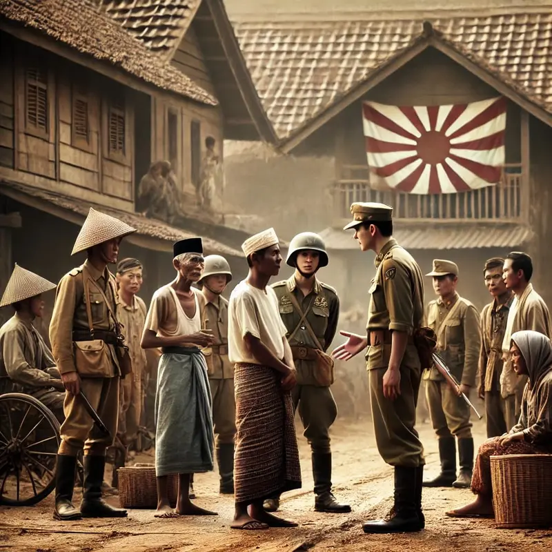 Historical Village Military Interaction