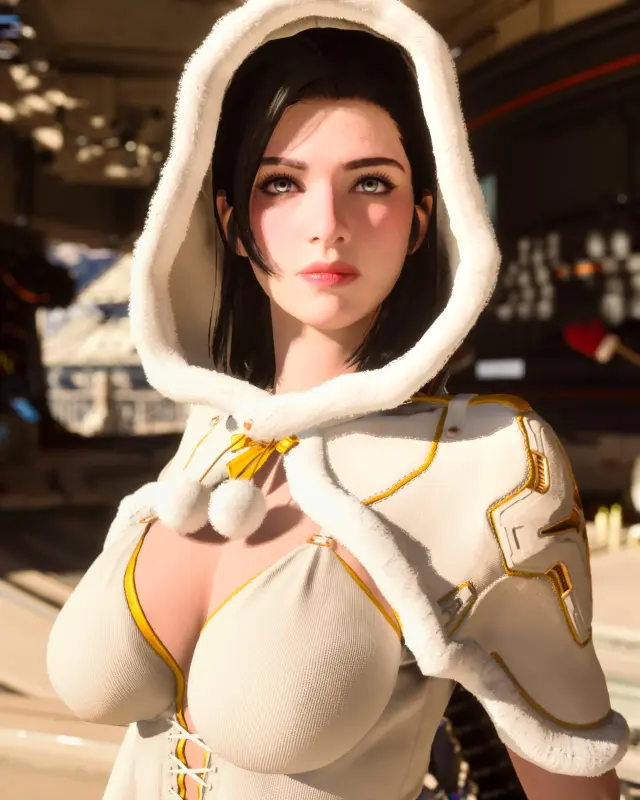 Hooded Woman Portrait