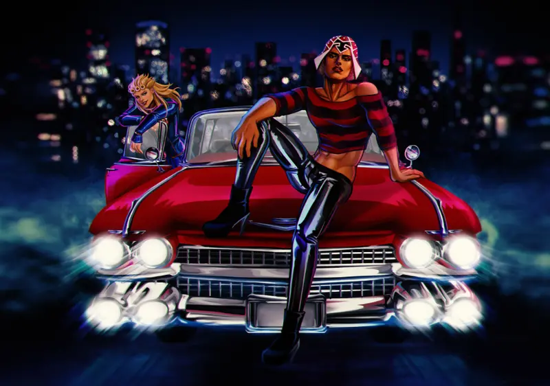 Giorno and Mista Night Drive