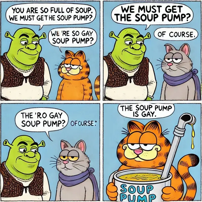 Humorous Cartoon Crossover Exchange