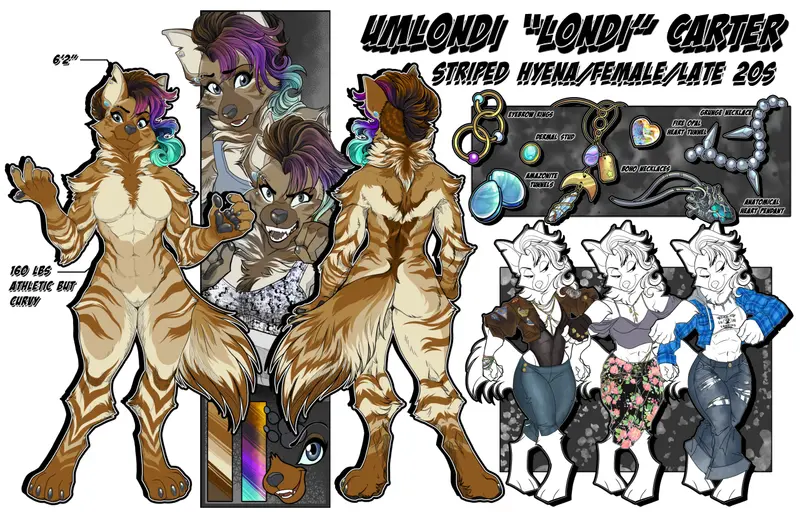 Hyena Character Sheet Design