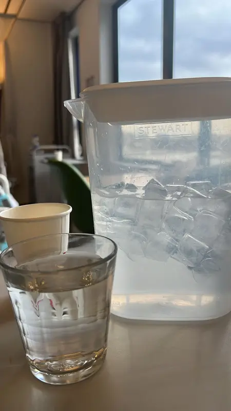 Ice Water And Pitcher Setup