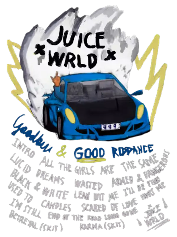 Illustration Of Car And Music Titles