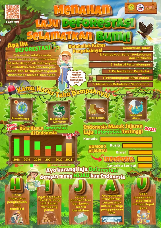 Indonesia Deforestation Infographic