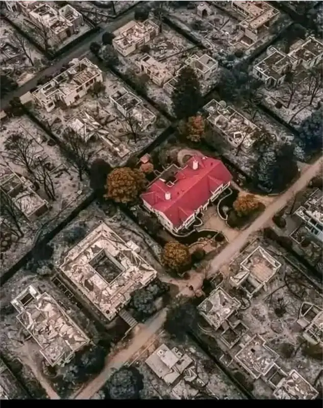 Intact House Amidst Ruins