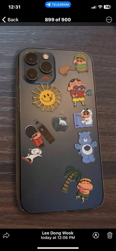 IPhone With Sticker Case