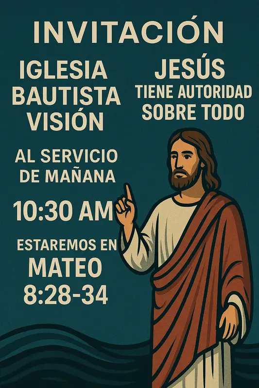 Jesus Promoting Church Event