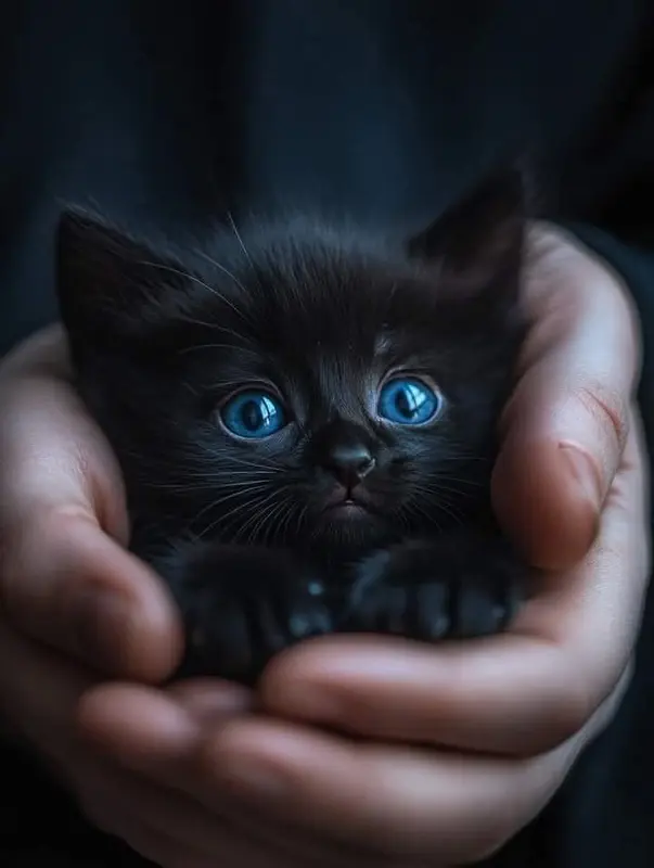 Kitten With Blue Eyes