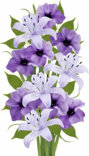 Lilies And Petunias Bouquet