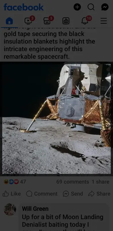 Lunar Module On Moon Surface