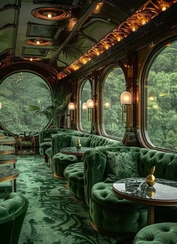 Luxurious Train Interior Design