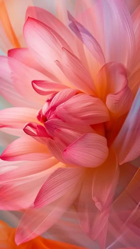 Macro Pink Flower Abstract