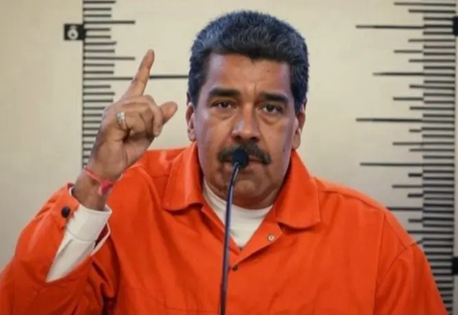 Maduro In Orange Jumpsuit