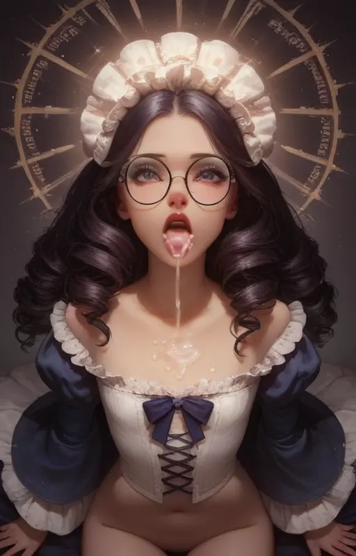 Maid With Fluid And Glasses