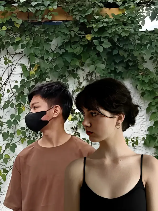 Man And Woman In Foliage