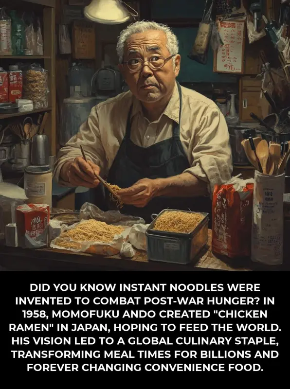 Man Cooking Instant Noodles