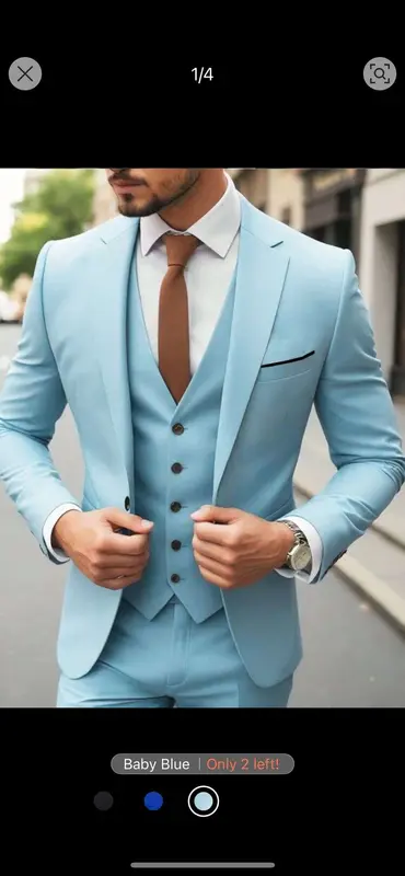 Man In Baby Blue Suit