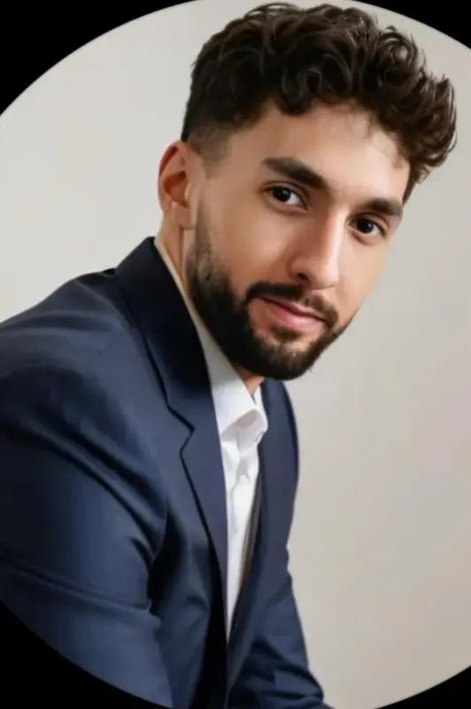 Man In Blue Suit Portrait