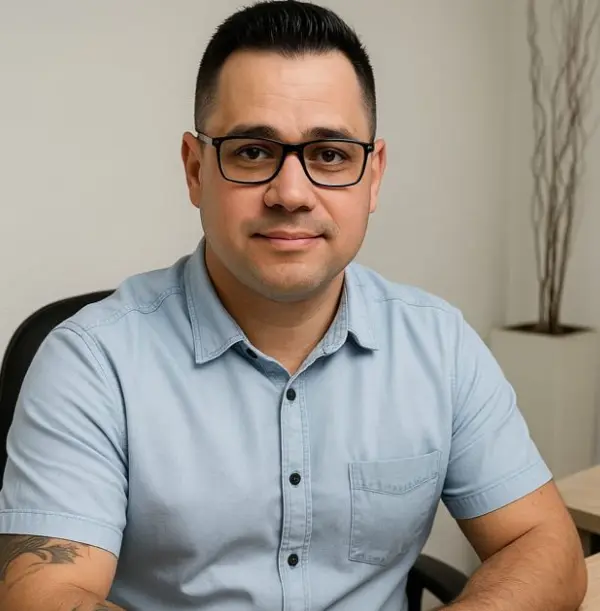 Man In Glasses Posing