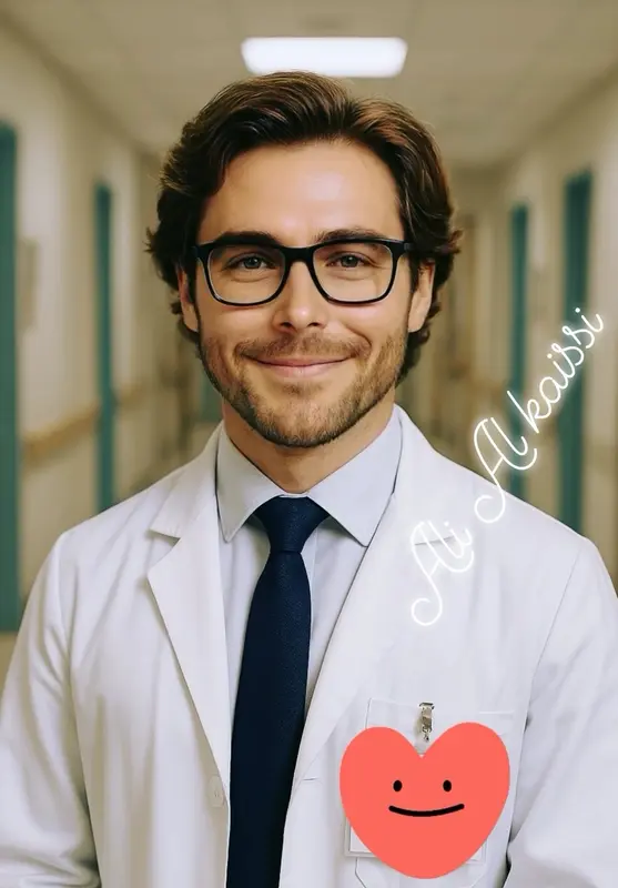 Man In White Coat Smiling