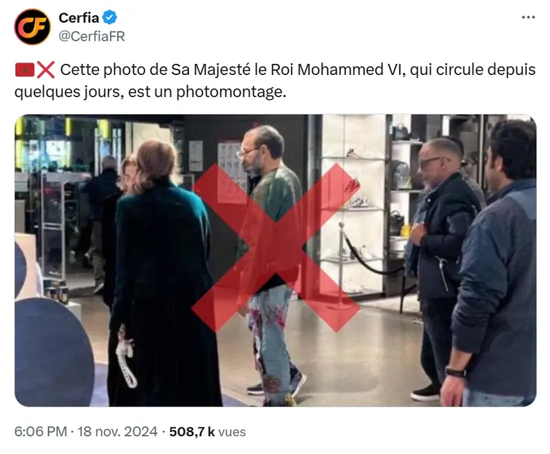 Man Indoors With Red X