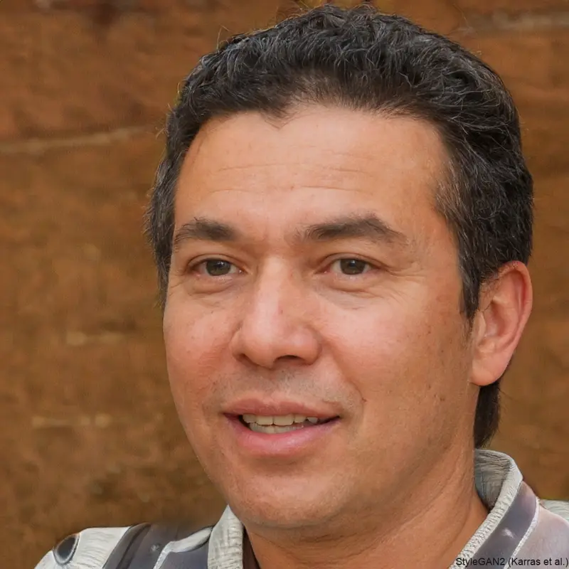 Man Smiling Portrait, Close-up