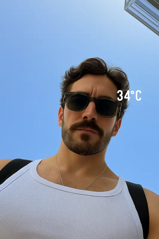 Man, Sunglasses, And Sky