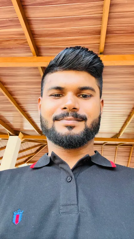 Man Under Wooden Ceiling