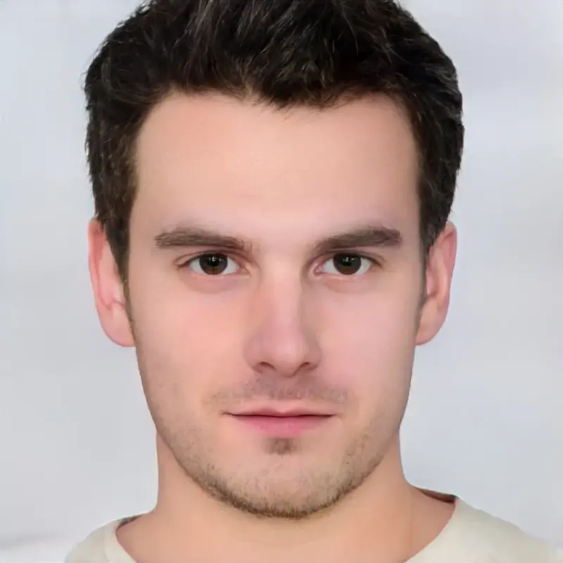 Man's Face Portrait, AI Generated