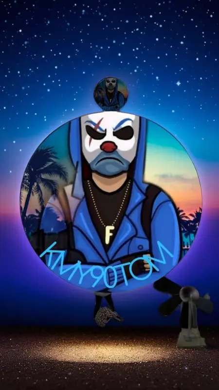 Masked Hoodie Figure Illustration